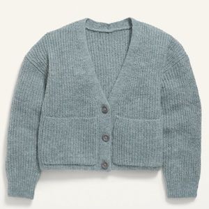 Girls - Old Navy - Cropped Button-Front Pocket Cardigan Sweater